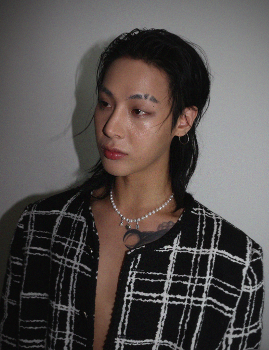 BLACKPURPLE (ブラックパープル) 	  [SILVER925] Little Ball Freshwater Pearl Necklace