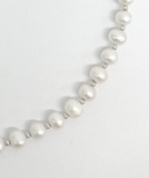 BLACKPURPLE (ブラックパープル) 	  [SILVER925] Little Ball Freshwater Pearl Necklace