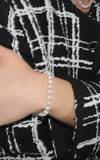 BLACKPURPLE (ブラックパープル) 	  [SILVER925] little ball freshwater pearl bracelet