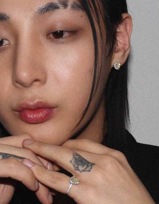 BLACKPURPLE (ブラックパープル) 	  [BLACKLABEL] Tiamo Love Crystal Ring_yellow