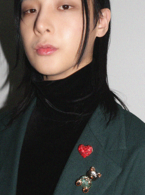 BLACKPURPLE (ブラックパープル) 	  Big Heart Broach_Red