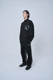 オーワイ(OY) OVER CHECK LOGO PANTS-BLACK