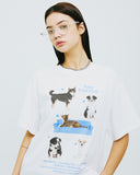 NCOVER（エンカバー）DOG FRIENDS TSHIRT-WHITE