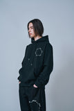 オーワイ(OY) ROUND LOGO HOODIE-BLACK