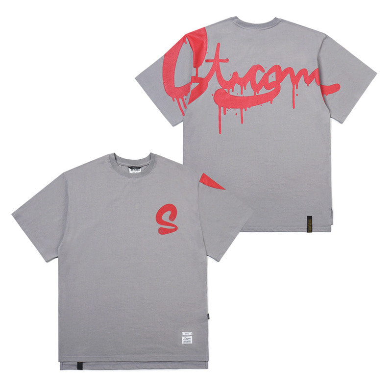 STIGMA(スティグマ) 22 DRIP OVERSIZED T-SHIRTS GREY