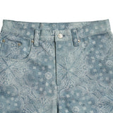 アクメドラビ(acme' de la vie)  PAISLEY FAKE DENIM PANTS SKYBLUE