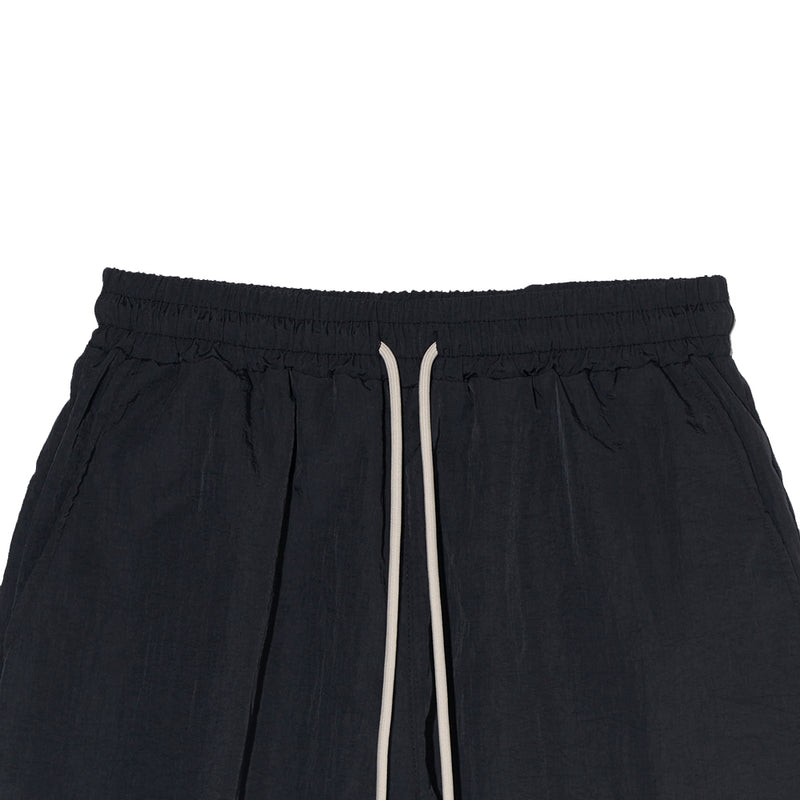 OVERR(オベルー) 21SU LABEL CHARCOAL NYLON SHORTS