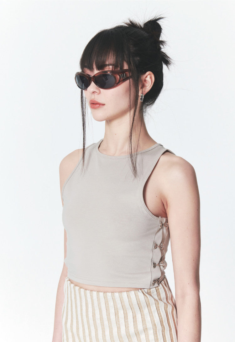 INPREP (インプレップ）Hook N Eye Tank Top Beige