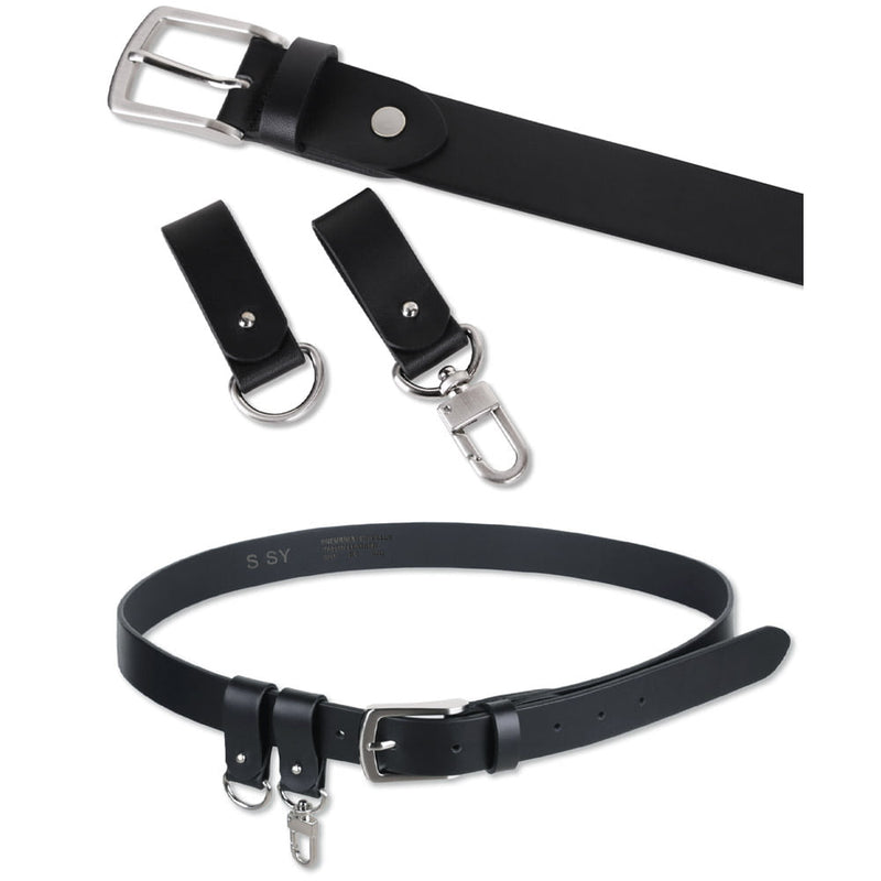 SSY(エスエスワイ) Italian Leather Double Loop Belt