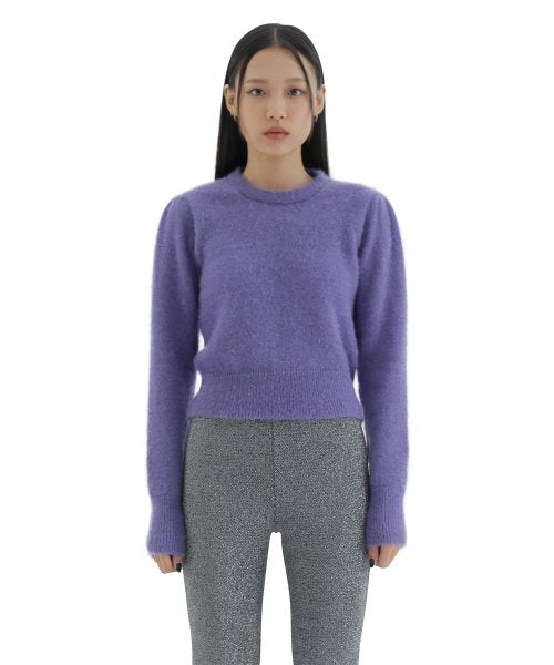 curetty (キュリティー) C PUFF SLEEVE KNIT TOP_LIGHT VIOLET
