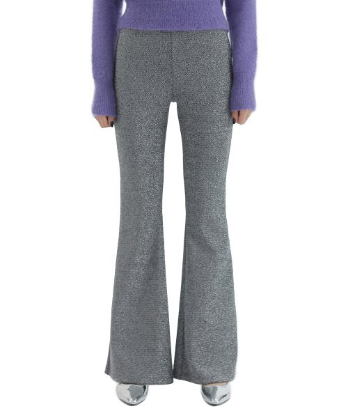 curetty (キュリティー) C METALLIC FLARE BANDING PANTS_BLACK