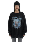 curetty (キュリティー)  C SANTA GRAPHIC SWEATSHIRT_BLACK