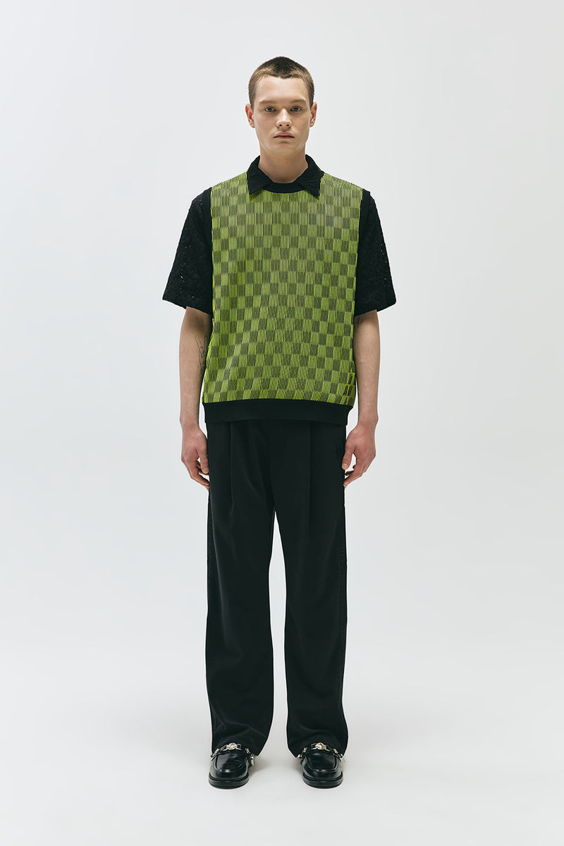MMIC(エムエムアイシー) CHECKERBOARD TWO FACE VEST LM