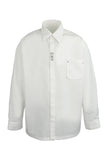 オーワイ(OY) METAL POCKET SHIRTS-WHITE