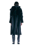 レイブレス(LABELESS) BLACK WRINKLED RAIN COAT