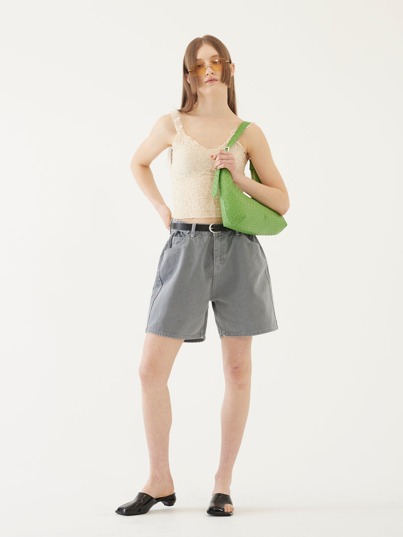 TMO BY 13MONTH（ティーエムオーバイサーティンマンス）CURVED SHAPE BAG (GREEN)
