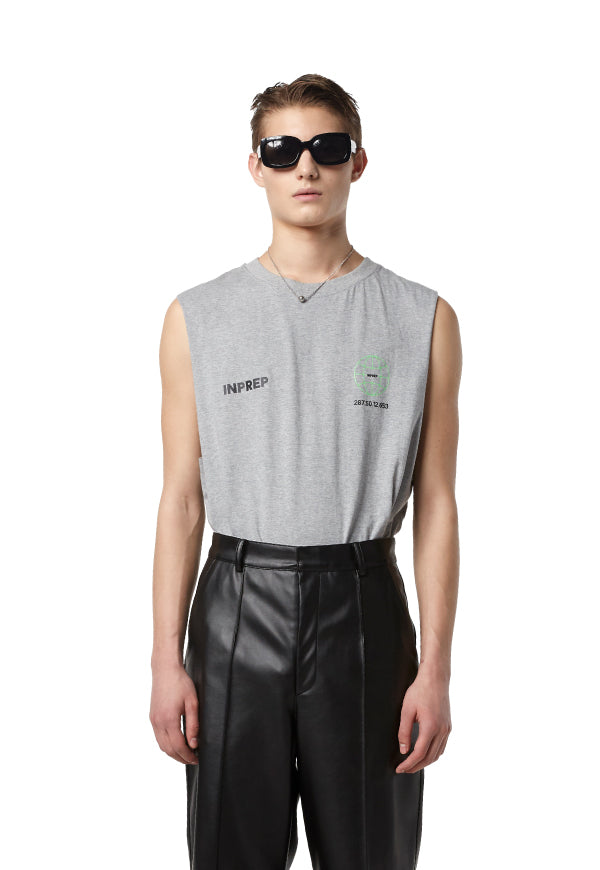 INPREP (インプレップ）GLOBE LOGO SLEEVELESS (3 COLORS)