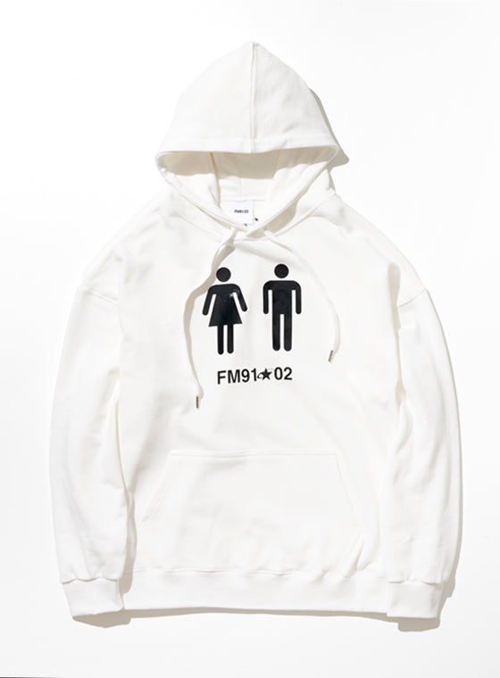 FM91.02 (エフエム91.02)　F+M HOODY white