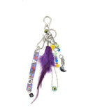アジョバイアジョ(AJOBYAJO) Feather Key Ring [Purple]