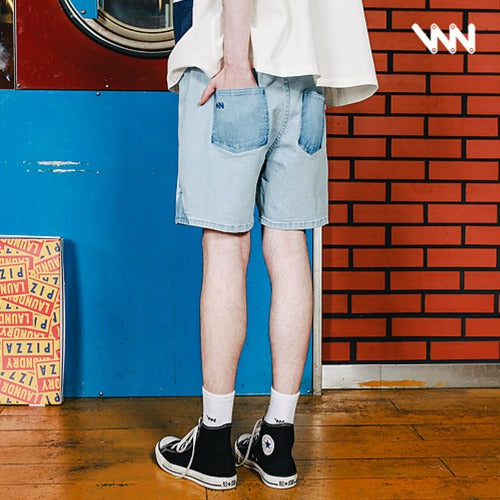 ダブルユーブイプロジェクト(WV PROJECT)WORK DEMIM SHORT PANTS SWSP7284(LIGHTBLUE)