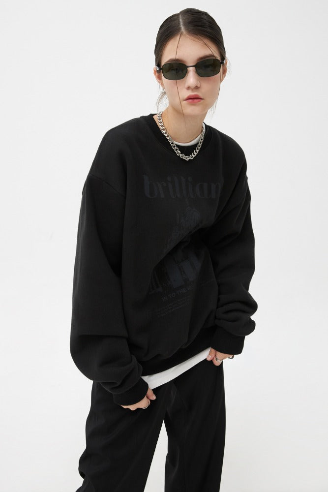 NCOVER（エンカバー）BRILLIANT CASTLE SWEATSHIRT-BLACK