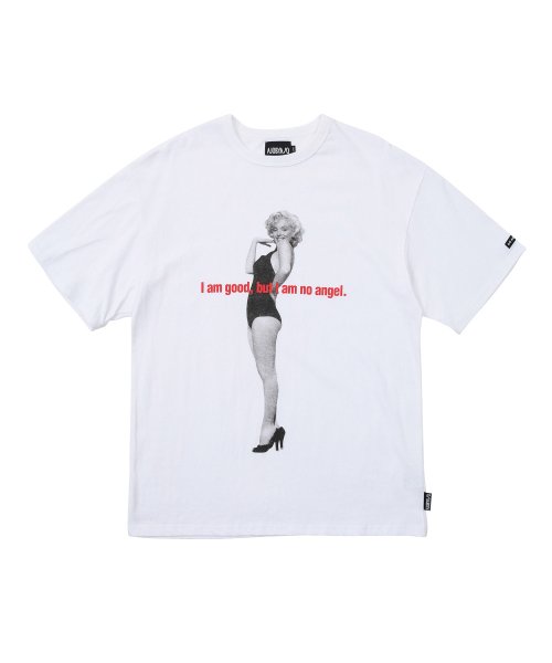アジョバイアジョ(AJOBYAJO) MM Slogan T-Shirt [WHITE]