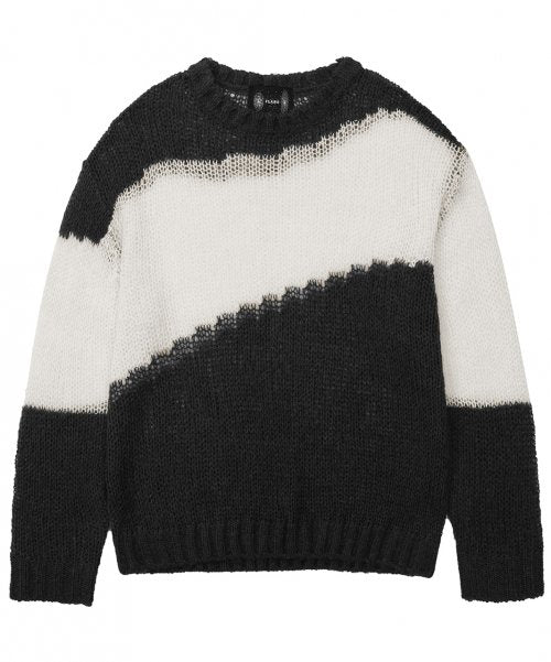 FLARE UP (フレアアップ)     Mars 3.Gauge Mohair Knit - Black (FL-187)