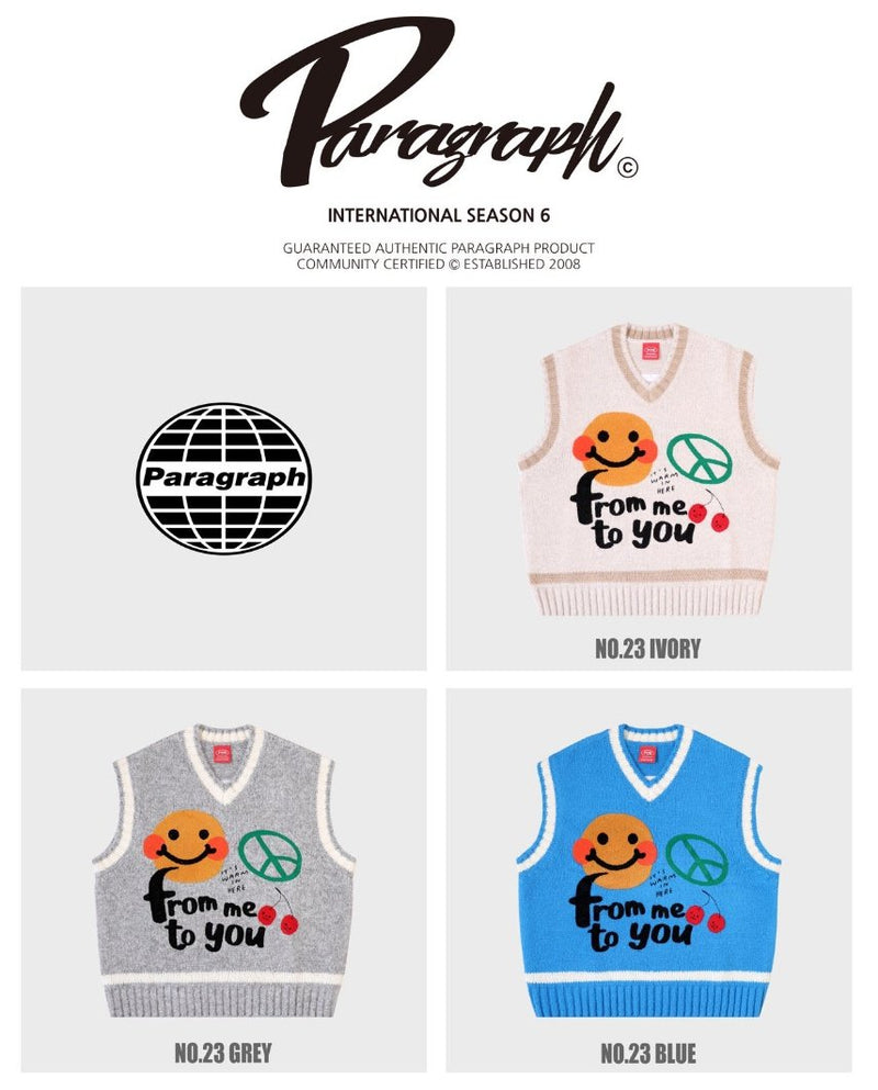 Paragraph ( パラグラフ )  21F/W SHY SMILE VEST