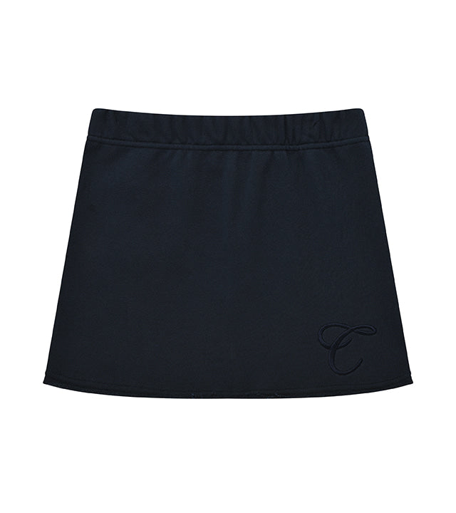 curetty (キュリティー)  C LOGO EMBROIDERY MINI SKIRT_NAVY