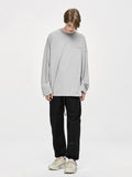 ディープリーク(DPRIQUE) OVERSIZED LONG SLEEVE T-SHIRT - GREY