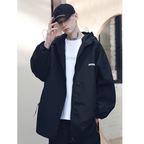 メスノウン(MASSNOUN) SB STREET OVERSIZED RAINCOAT MSNCT001-BK