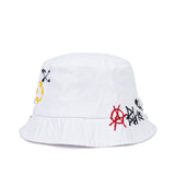 ブラックブロンド(BLACKBLOND) BBD Border Graffiti Logo Bucket Hat Custom Ver. (White)