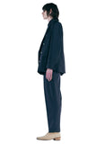 レイブレス(LABELESS) BLACK PEARL WOOL TROUSERS