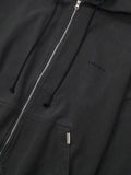 ディープリーク(DPRIQUE)  OVERSIZED FULL ZIP HOODIE - WASHED BLACK