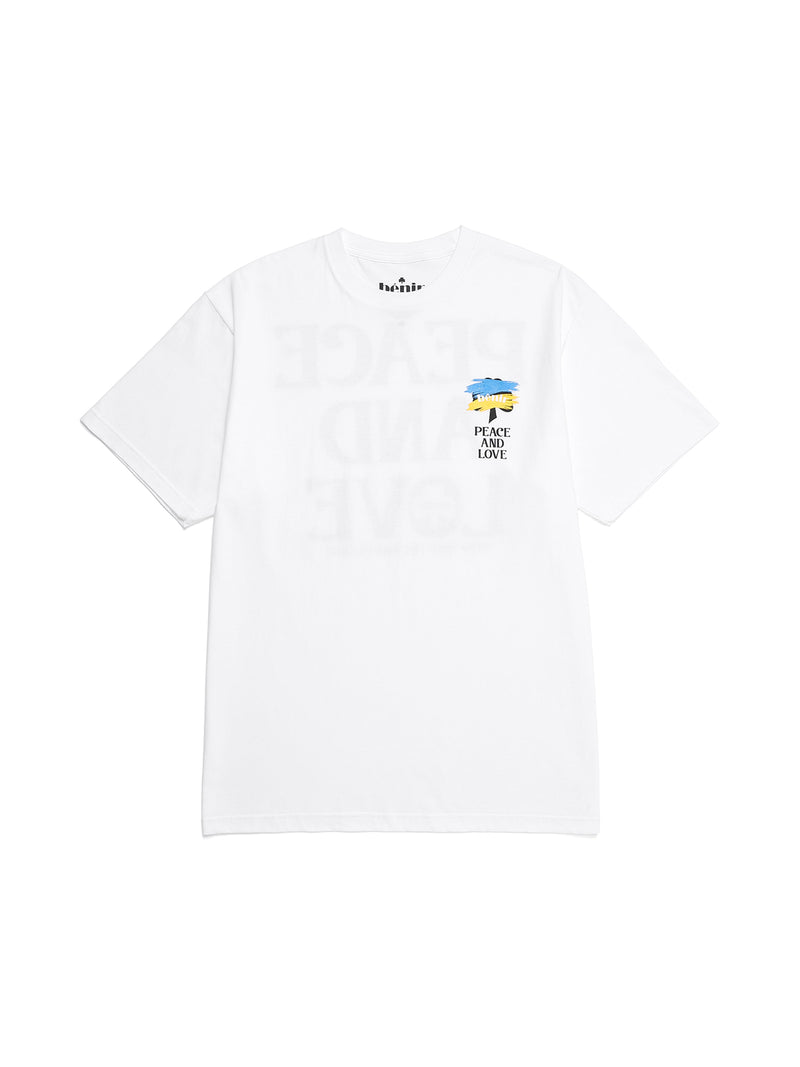 benir (ベニル) BENIR PEACE CLOVER T-SHIRT [WHITE]