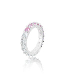 BLACKPURPLE (ブラックパープル) 	[silver925] Melody Prong Setting Ring (4mm)_Pink