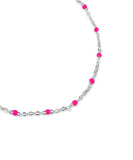 BLACKPURPLE (ブラックパープル) 	[silver925]  Tinted Ball Bracelet_Pink