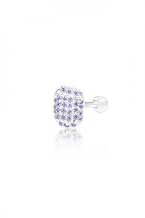 BLACKPURPLE (ブラックパープル) 	[silver925] Milky Piercing 1pcs_Purple