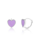BLACKPURPLE (ブラックパープル) 	[silver925]  Ruby Derby Epoxy Earrings_Purple