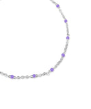 BLACKPURPLE (ブラックパープル) 	[silver925]  Tinted Ball Bracelet_Purple