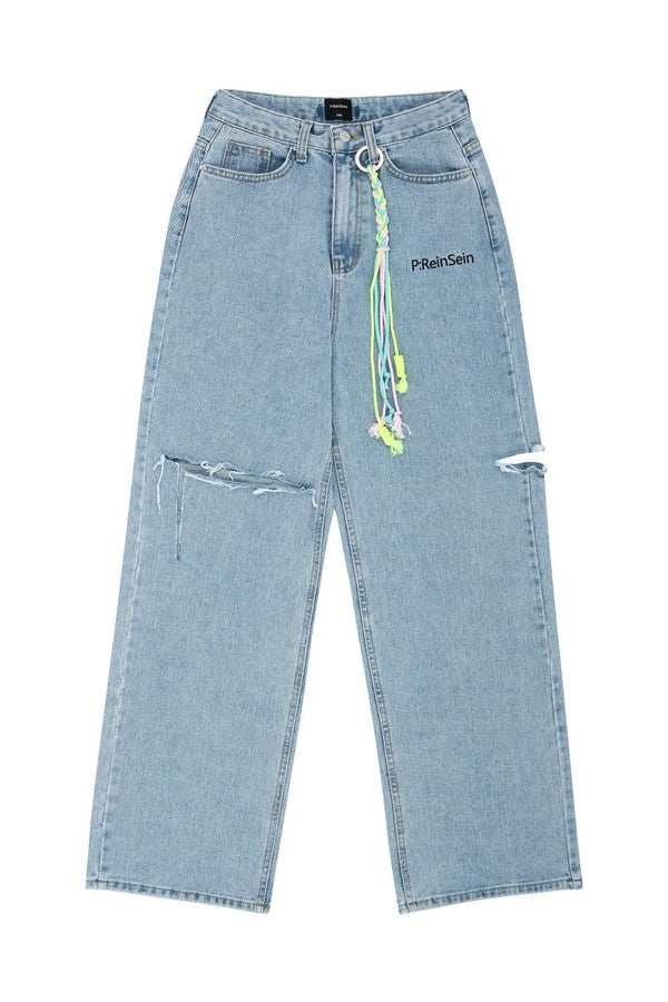 ReinSein（レインセイン）Ripped denim wide