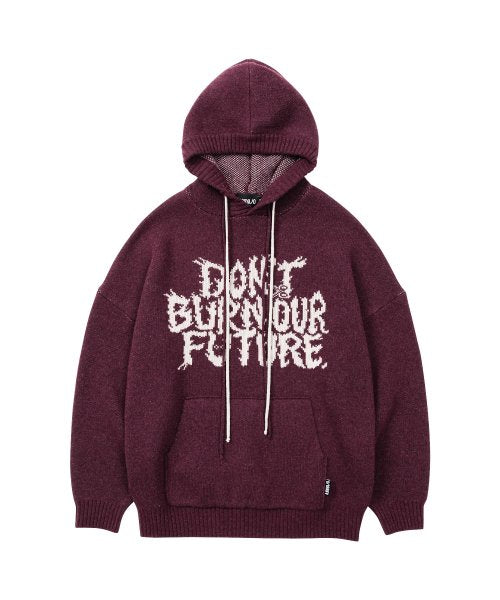 AJOBYAJO アジョバイアジョ ニットフーディー 【新品未使用】 アジョバイアジョ(AJOBYAJO) Oversized (19) Slogan Wool Knit