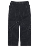 NOMANUAL(ノーマニュアル)    PANEL LAYERED PANTS - BLACK