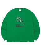 NOMANUAL(ノーマニュアル)    FROG LONG SLEEVE TEE - GREEN