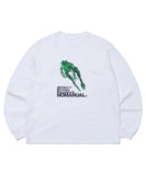 NOMANUAL(ノーマニュアル)    FROG LONG SLEEVE TEE - WHITE