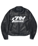 NOMANUAL(ノーマニュアル)    SPEED RACING LEATHER JACKET - BLACK