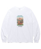 mahagrid (マハグリッド)    FLOWER KITTY LS TEE WHITE(MG2CFMT563A)