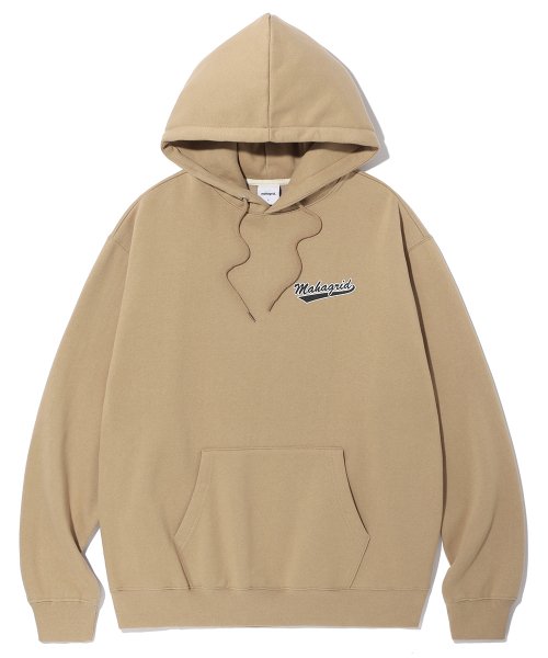 mahagrid (マハグリッド)    SCRIPT LOGO HOODIE BEIGE(MG2CFMM426A)