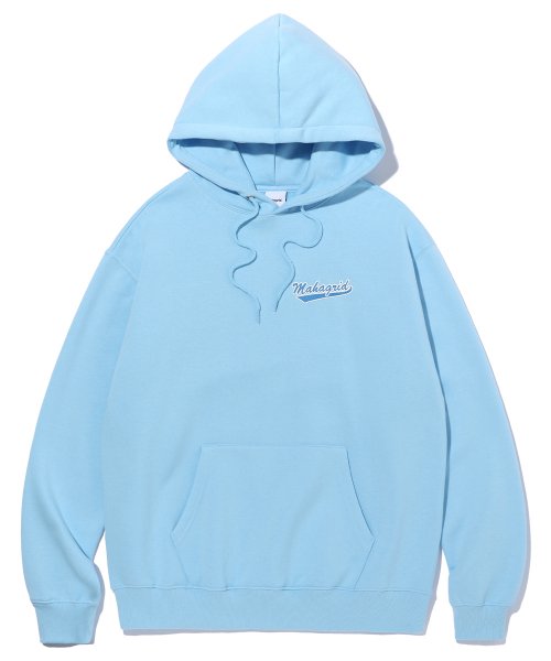 mahagrid (マハグリッド)    SCRIPT LOGO HOODIE SKYBLUE(MG2CFMM426A)