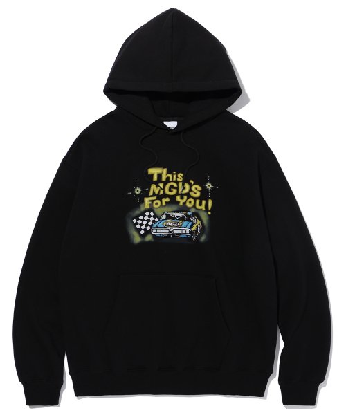 mahagrid (マハグリッド)    RACING CAR HOODIE BLACK(MG2CFMM414A)